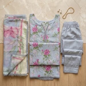 Printed Lawn 3 Piece Suit