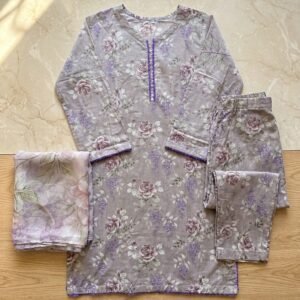 Printed Lawn 3 Piece Suit
