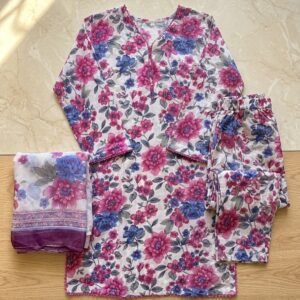 Printed Lawn 3 Piece Suit